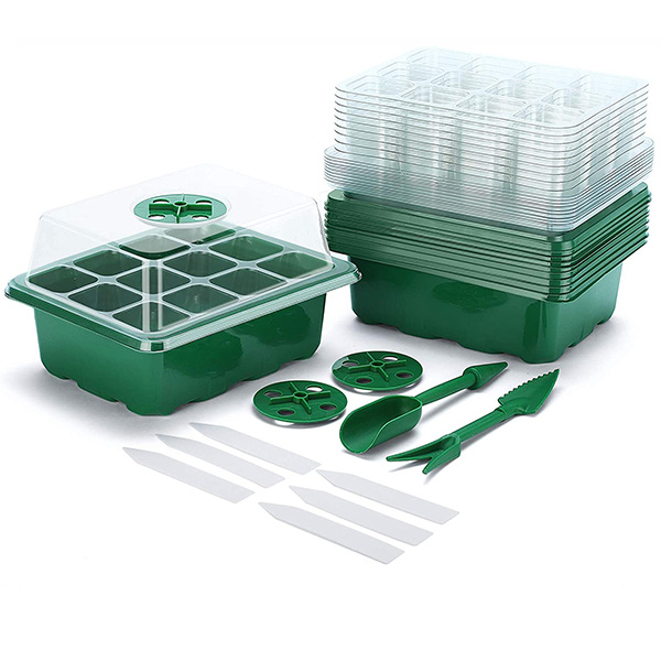 12 Cell Seed Starting Trays with Dome System Kit Ⅱ